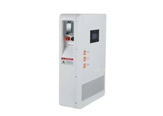 Duvarı Yeniden şarj edilebilir ev Bataryası Depolama Lityum Bataryası LCD göstergeleri ile 10.24KWH Güneş bataryası depolama için