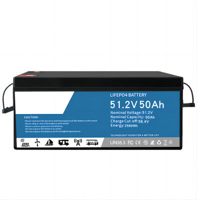 Bluetooth ile su geçirmez LifeP04 Lityum Pil SLA Değiştirme 51.2V 50AH
