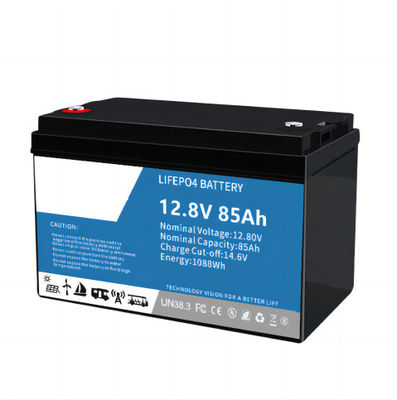 Çevre Dostu Yüksek Performanslı 12.8V 85AH SLA Yedek LifeP04 Güneş Işığı İçin BMS Dahili Lityum Pil