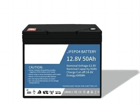 Su geçirmez LifeP04 Lityum Bataryası 12.8V 50AH Bluetooth ile Deniz Gücü