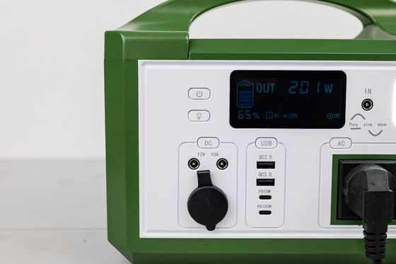 Yüksek Verimlilikli AC 300W 220V Çıktı Taşınabilir Güneş Jeneratörü Şarj edilebilir LifePO4 Bataryası Açık Hava Yürüyüşleri İçin
