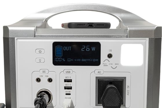 50HZ/60HZ AC Çıkış Flaş Balık Güneş Jeneratörü Ofis Ekipmanı için Güneş Paneli Şarjla Taşınabilir Enerji Depolama
