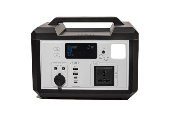 Uzun ömürlü 220V 50HZ Tek yönlü Inverter taşınabilir jeneratör elektrik istasyonu acil güç kaynağı için LED ışığı ile