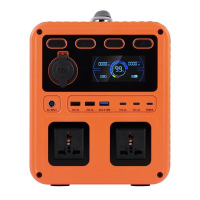 IP61 Yüksek Çıktı Gücü DC 13V 1200W AC Değiştirme QC3.0 Ev Yedekliği İçin İki Yönlü Değiştiricisiyle Taşınabilir Güç Jeneratörü