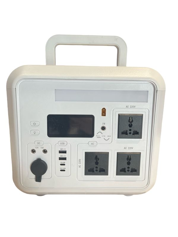 Hafıza Etkisi Yok 1500W Çıkış Gücü Hepsi Bir Güneş Sistemi LED Işıklı Taşınabilir AC Elektrik İstasyonu RV Kampı için