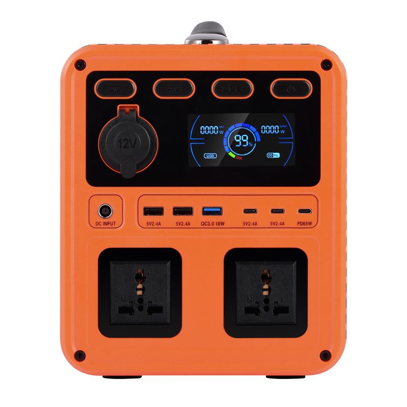 IP61 Yüksek Çıktı Gücü DC 13V 1200W AC Değiştirme QC3.0 Ev Yedekliği İçin İki Yönlü Değiştiricisiyle Taşınabilir Güç Jeneratörü